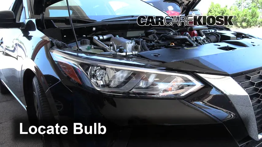 2020 Nissan Sentra S 2.0L 4 Cyl. Éclairage Feux de croisement (remplacer l'ampoule)